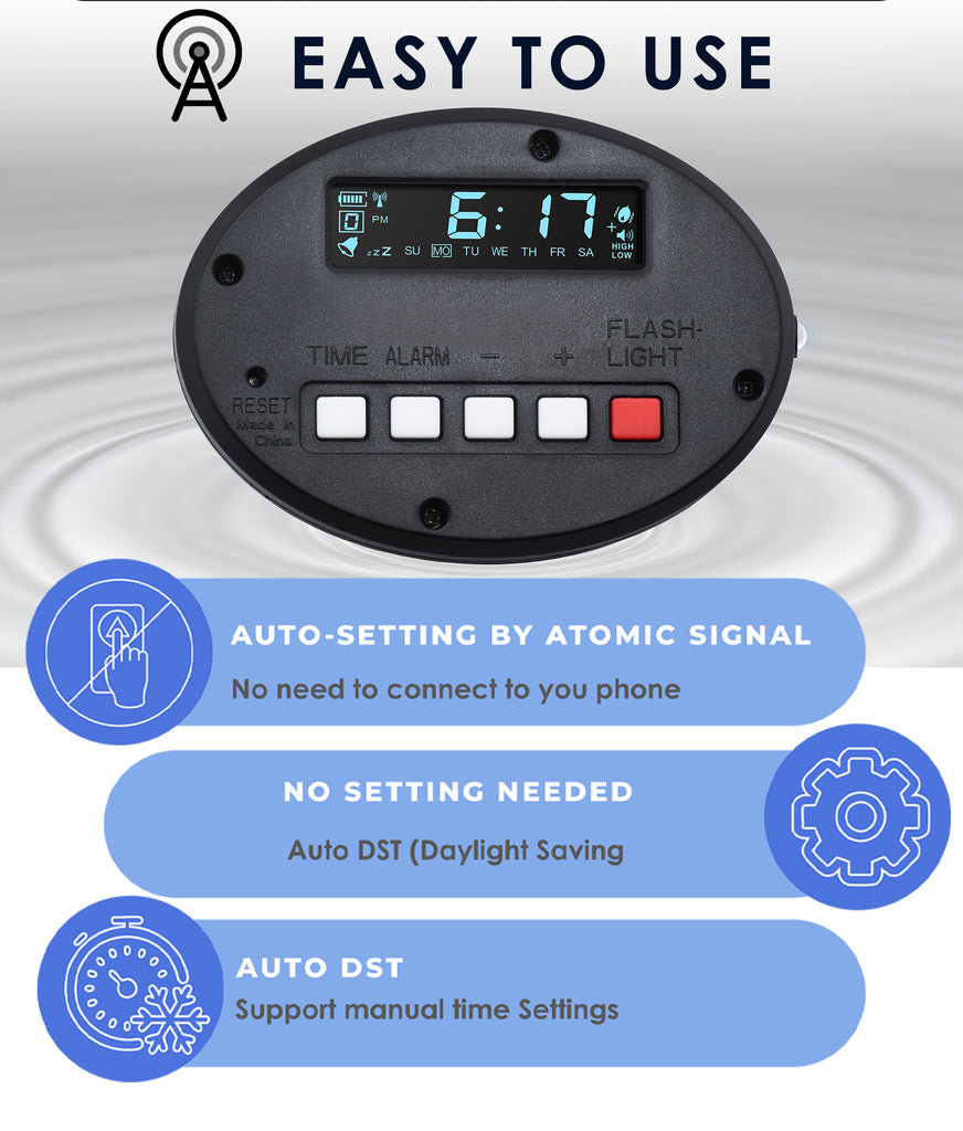 Vibrating Alarm Clock and Watch DaveEcom Vibrating Alarm Clock and Watch DaveEcom